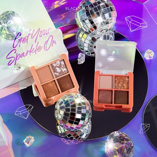 Phấn mắt 4 ô Black Rouge Crystal Heart Lock Shadow