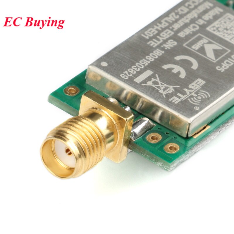Mô Đun Thu Phát Không Dây NRF24L01 E01-ML01DP5 Ebyte 20dBm Phạm Vi 2100m SPI NRF24L01 + PA + LNA 2.4GHz RF20210822