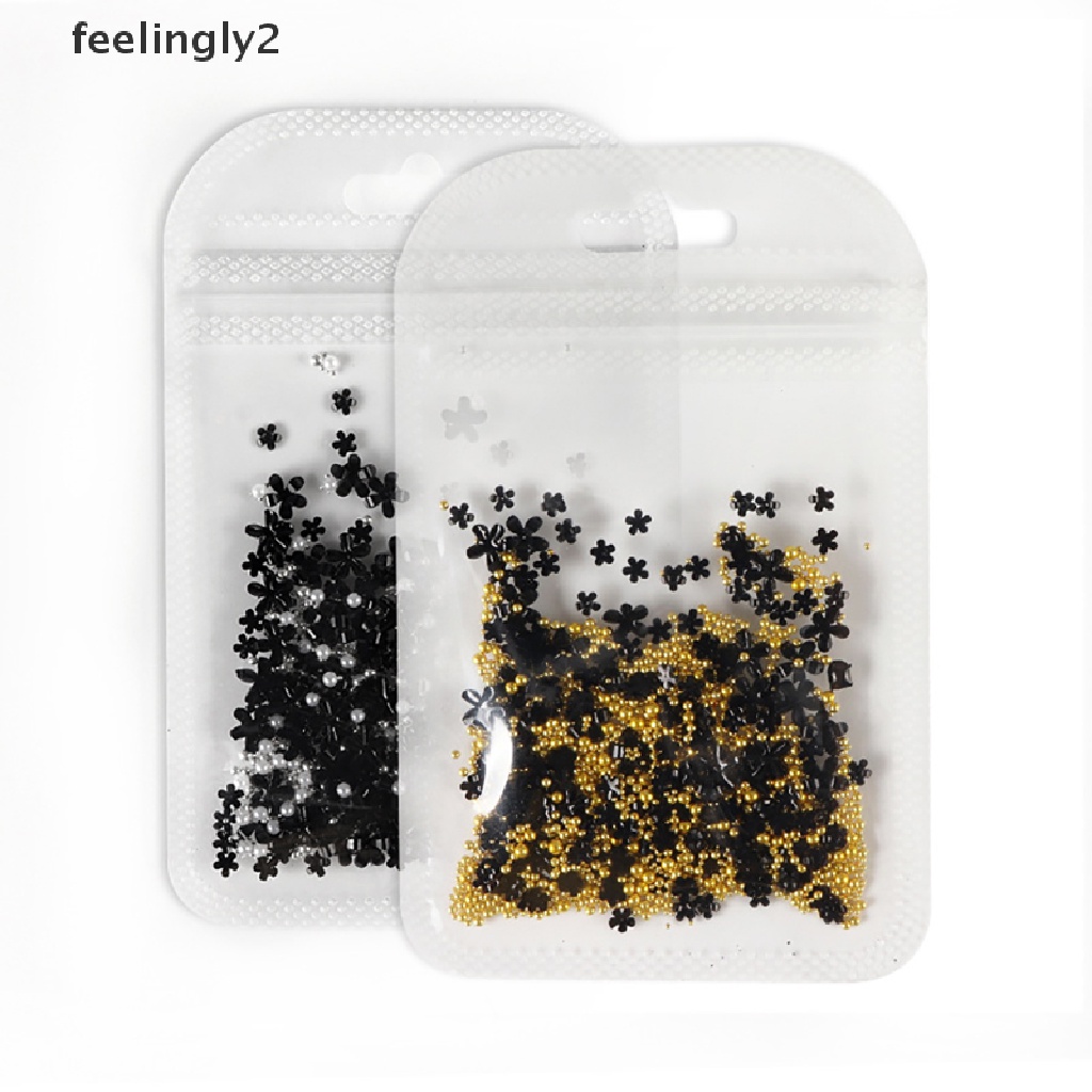 Hạt cườm acrylic hình bông hoa đính trang trí móng tay