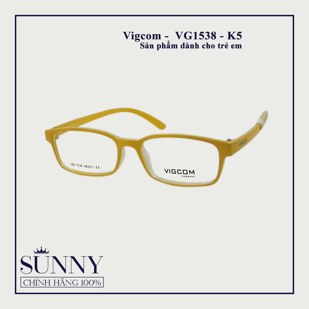[Mã FARSBR241 giảm 15k đơn 0đ] Gọng kính em bé, thương hiệu Vigcom chính hãng Korea, bảo hành vĩnh viễn - VG1538