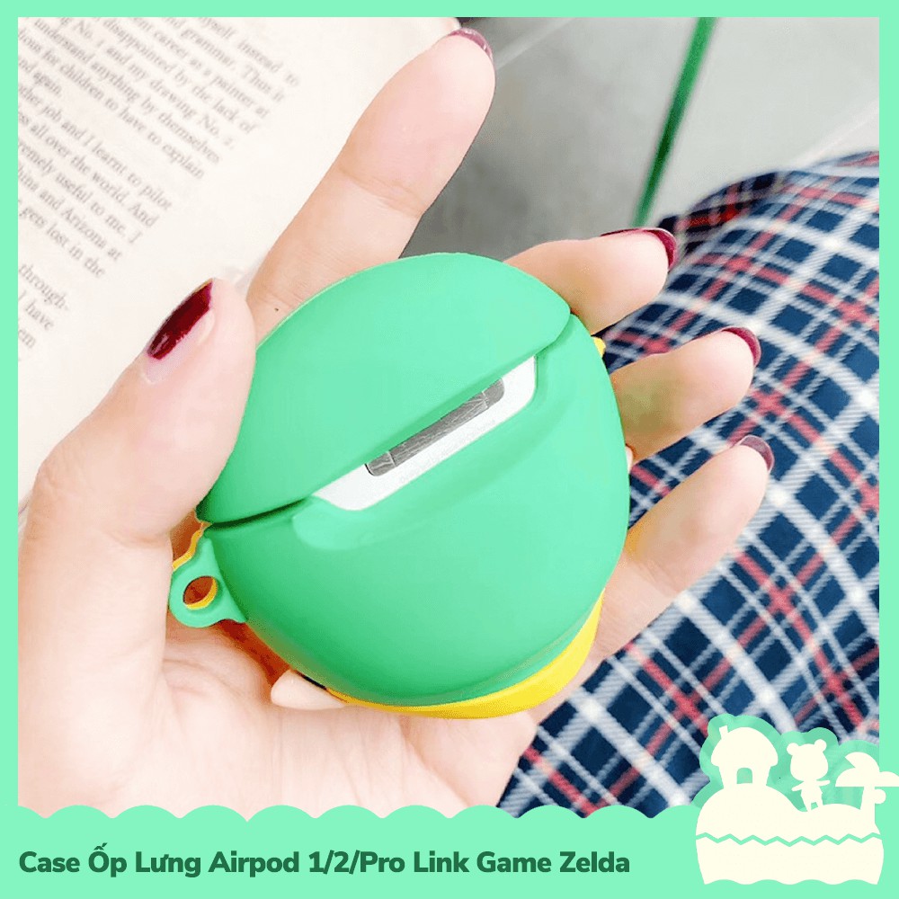 [Sẵn VN - NowShip] Case Ốp Lưng Airpod 1 / 2 / Pro Gel Silica Phong Cách Nhân Vật Link Game Nintendo Zelda