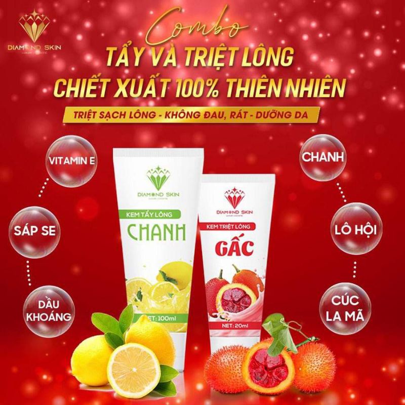 Kem Tẩy Lông Chanh Gấc Chính Hãng