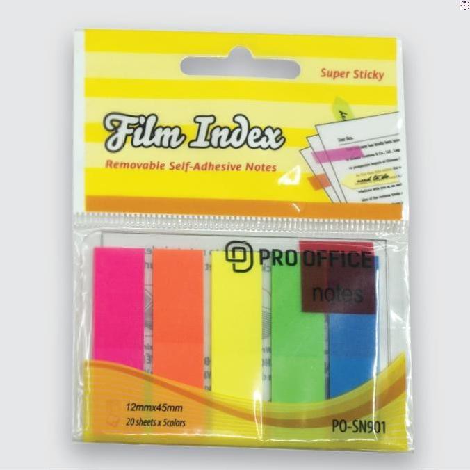 Miếng nhựa phân trang 5 màu PRO-OFFICE SN901/902/903