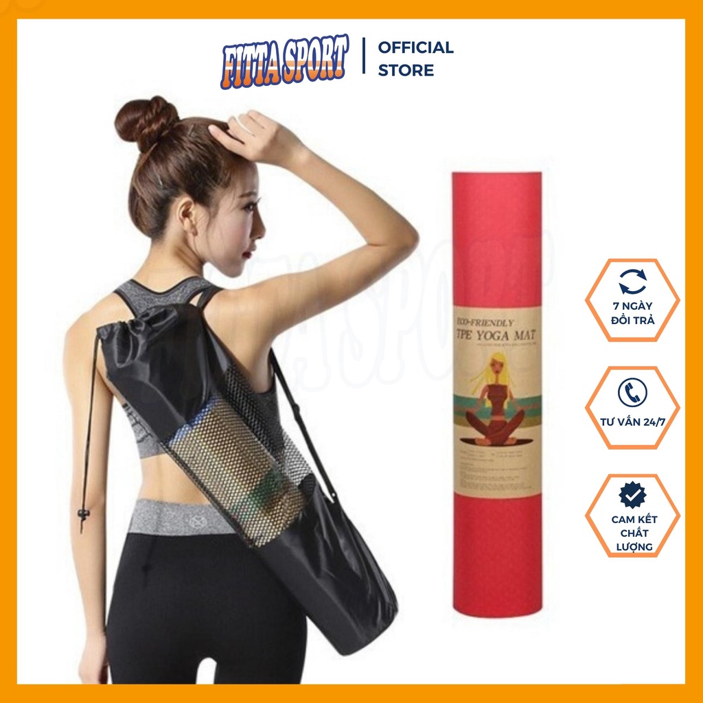 Túi Đựng Thảm Yoga Lưới Cao Cấp Có Dây Đeo Tiện Lợi YO31