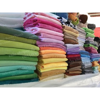 [1m x 1m6] vải nguyên cây vải lông nhung tím sữa xanh biển cam carrot bọc sofa ghế lười spa 116 CN2