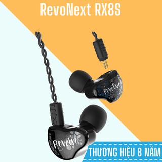 Tai Nghe Nhét Tai Revonext Rx8s Ba- Dây đan chống rối Nobox