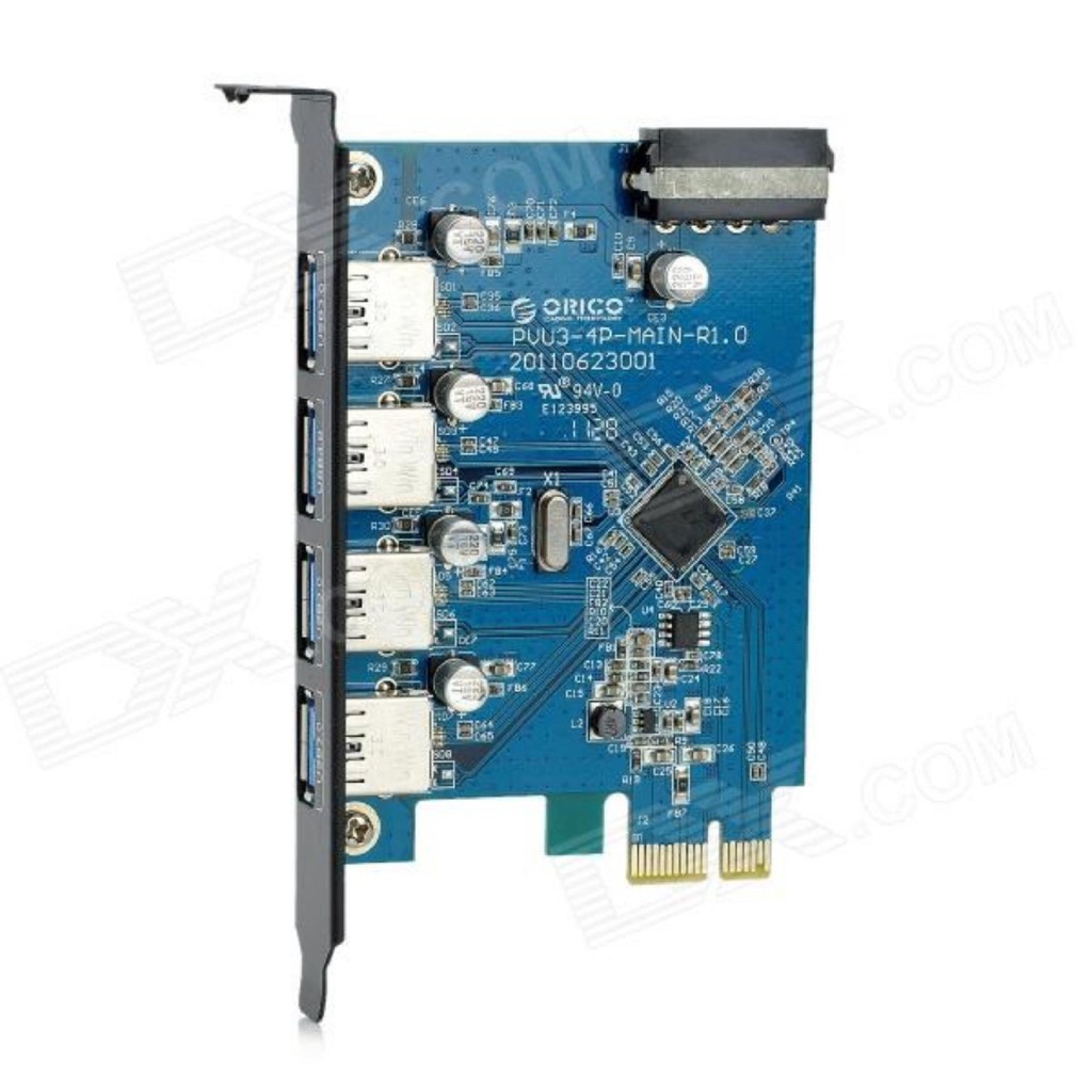 Card chuyển đổi Pcie to usb 3 0 cho máy tính bàn ORICO PVU3-4P (Đen)-Hàng phân phối chính hãng -dc688