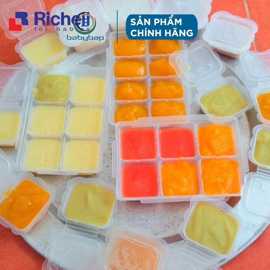Bộ Hộp Trữ Thức Ăn Dặm Richell Làm Từ Chất Liệu Nhựa PP Cao Cấp, Không Chứa BPA