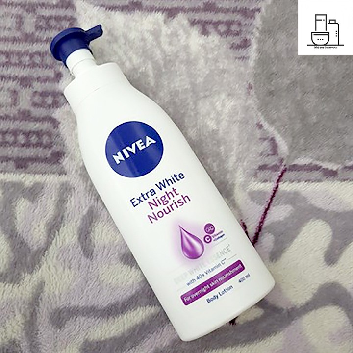 Sữa Dưỡng Thể Trắng Da Nivea Ban Đêm 400ml