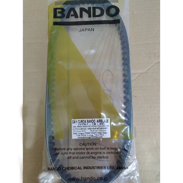 Dây curoa Bando Airblade 110cc / Click 110cc ( đời đầu )