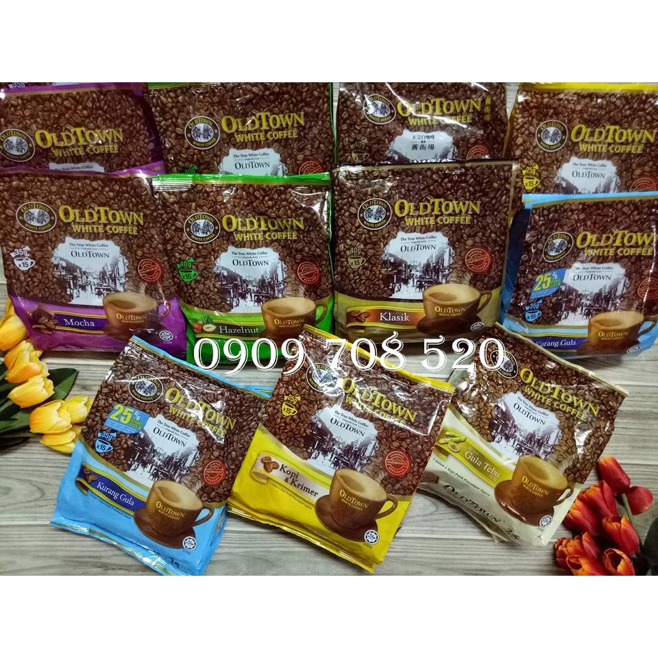 Cà phê trắng OldTown Less Sugar Malaysia | BigBuy360 - bigbuy360.vn