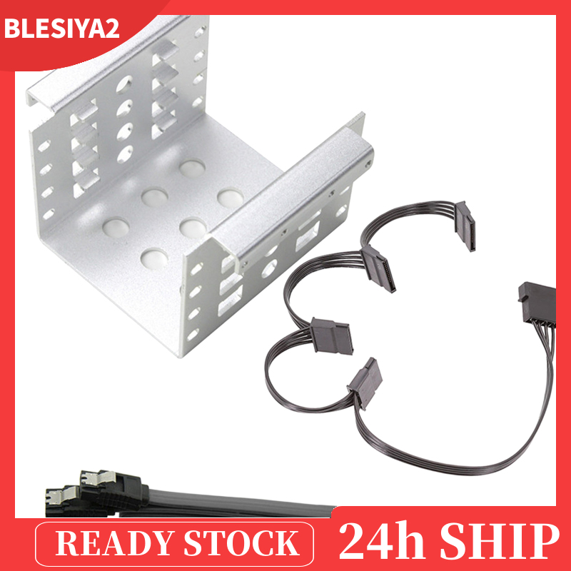 (Hàng Mới Về) Khay Đựng Ổ Cứng Ssd Hdd 4-bay 2.5 Inch Sang 3.5 Inch | BigBuy360 - bigbuy360.vn