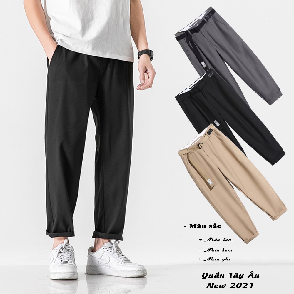 Quần Tây Âu Chinos Nam Dáng Baggy 3 Màu Đơn Giản Thời Trang MENFASHION JOGGER NAM 9000066C5