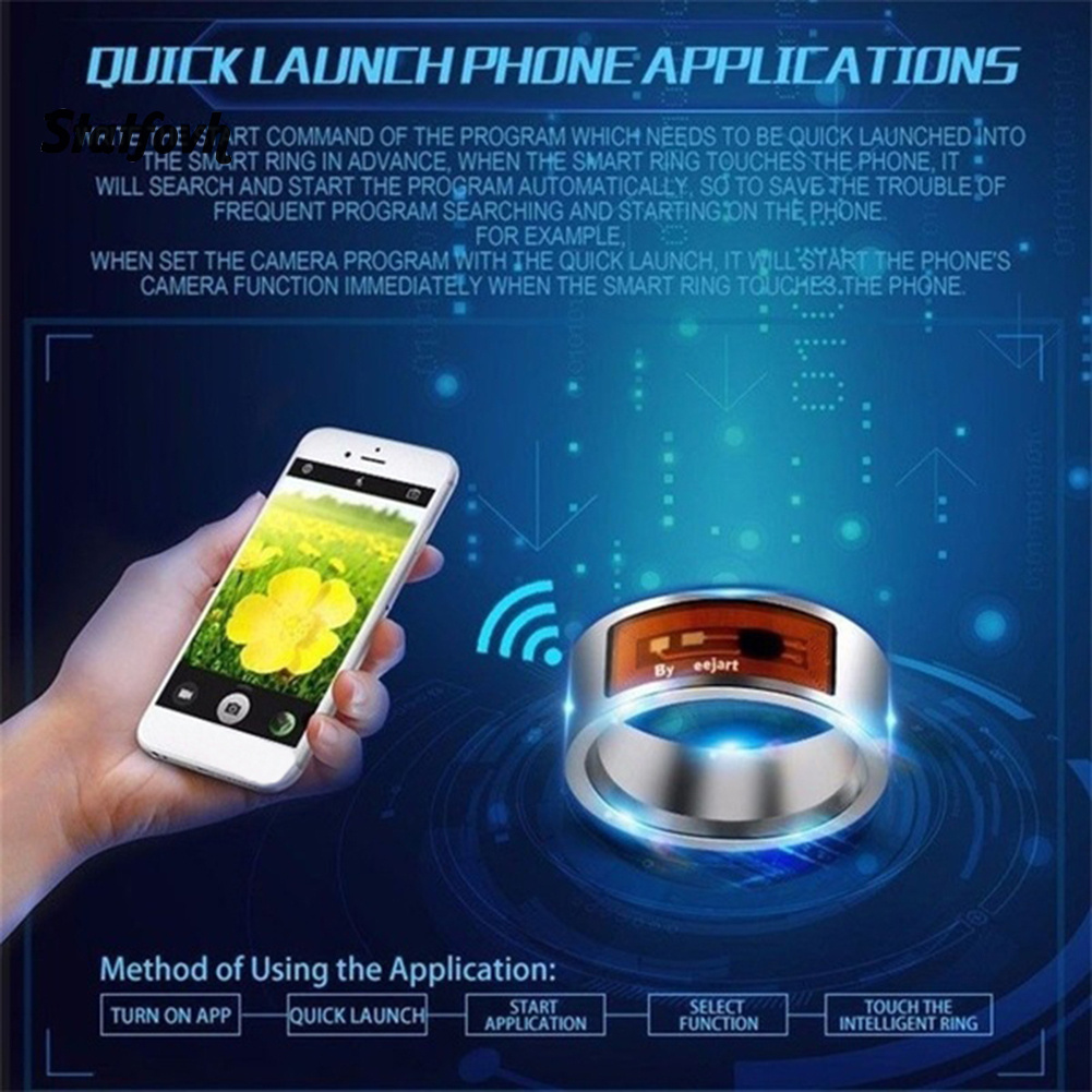 Nhẫn Thông Minh Nfc Kỹ Thuật Số Chống Nước Đa Năng Cho Android Window