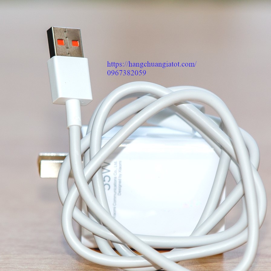 Bộ sạc Siêu nhanh XIAOMI Chính hãng, công suất sạc 55W - MDY-12-EQ, Quick Charge 3.0, cáp chân USB to Type C,