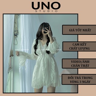[CÓ SẴN] (kèm hình thật) Váy trắng ulzzang bèo rũ