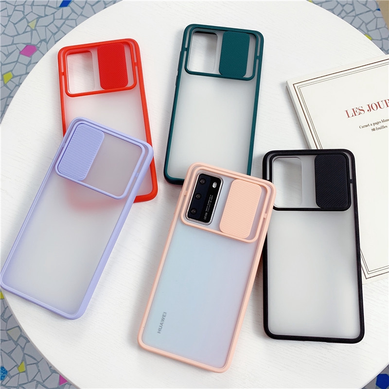 Ốp lưng Huawei Nova7i Matte PC+TPU Case Huawei P20 P30 P40 Mate30 Pro Lens Protect Mobile Phone Cover