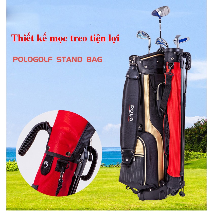 Túi đựng Golf Polo cao cấp, có giá đỡ chân tiện lợi