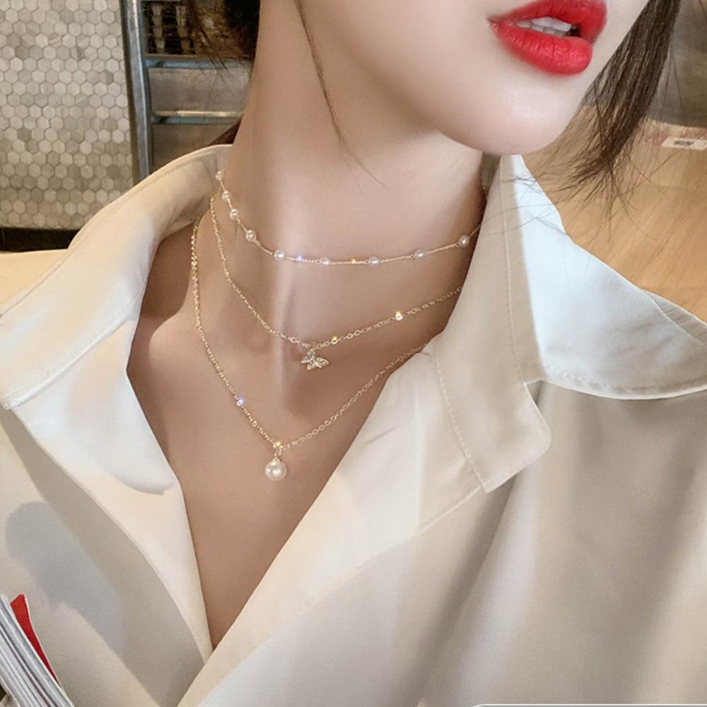 Vòng cổ Mặt Hình Bướm Đơn Giản Thời Trang Dành Cho Nữ