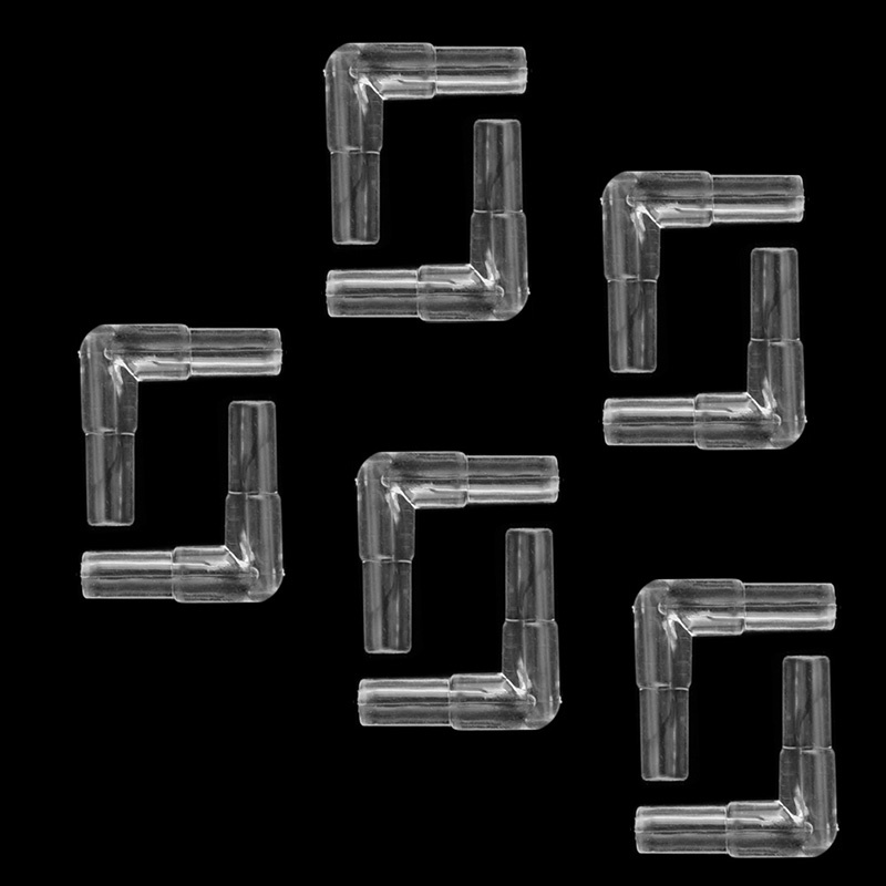 Set 10 Đầu Nối Ống Bơm Khí Bể Cá 2 Chiều Màu Trong Suốt