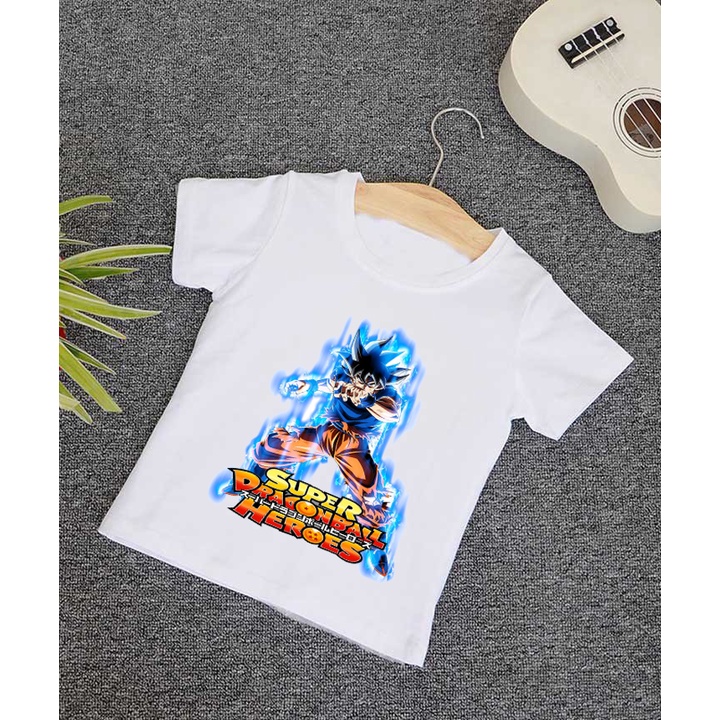 Áo songoku dragonball 7 viên ngọc rồng bé trai nhân vật anime dễ thương cotton co giãn dễ chịu mát mẻ