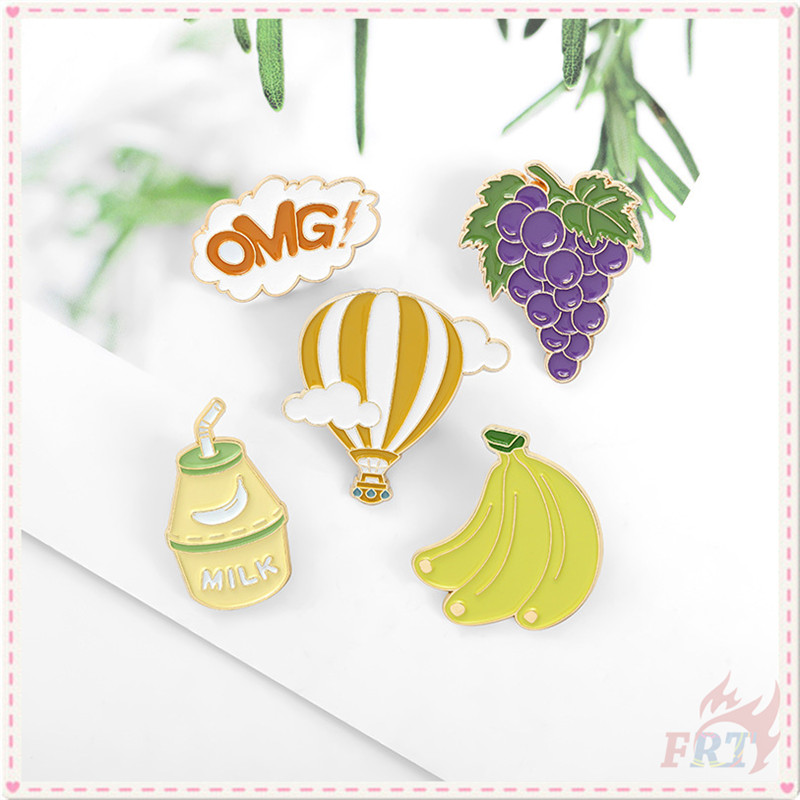 ★ Ins：Leisure Time - Grape / Banana / Milk / Balloon / OMG！Brooches ★ 1Pc Enamel Pins Backpack Button Badge Brooch