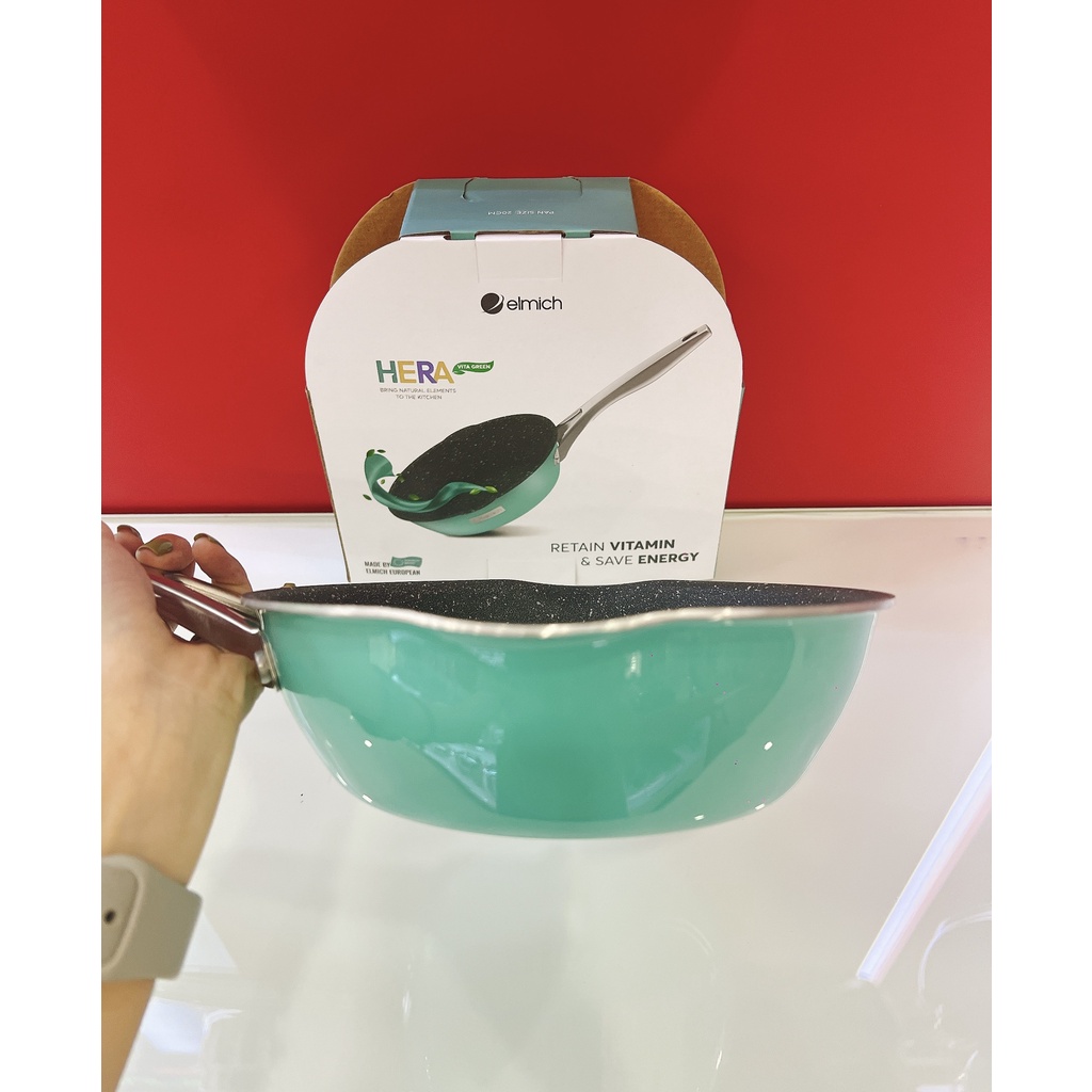 Chảo Inox liền khối Elmich Hera EL-8105 size 20cm, 24cm, 26cm, 28cm
