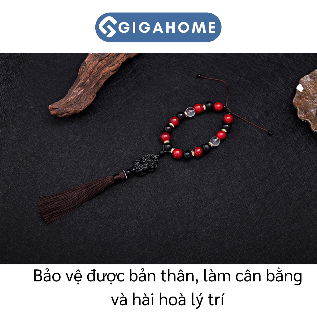 Vòng Tay Chuỗi Hạt Phong Thủy Treo Xe Hơi Cầu Bình An GIGAHOME 8976