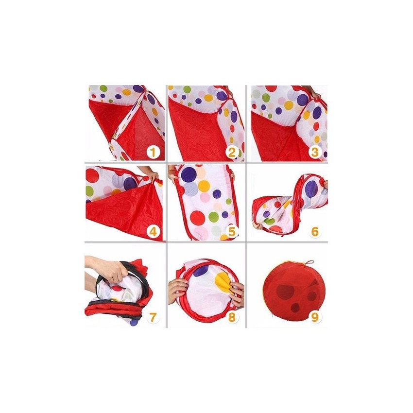 Lều bóng rổ chấm bi cho bé