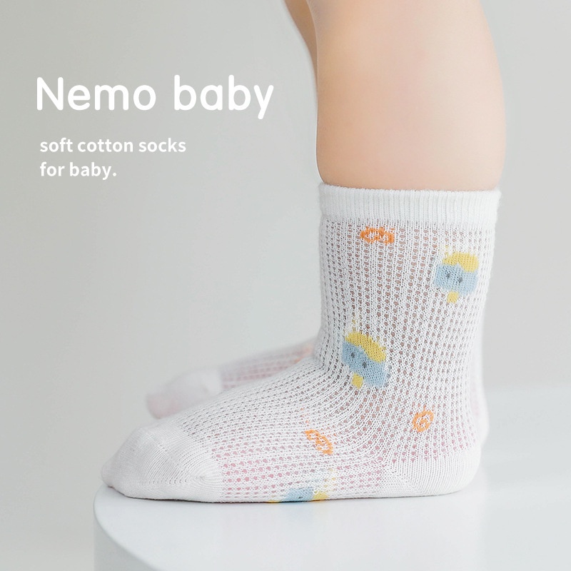 V03. Tất/Vớ lưới Nemo Baby chính hãng họa tiết siêu xinh cho bé