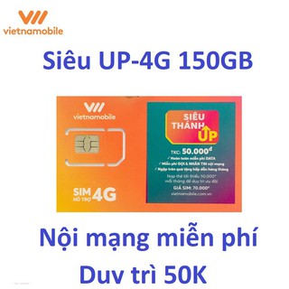 Sim Siêu Thánh Sim Up Data  4GB/ngày