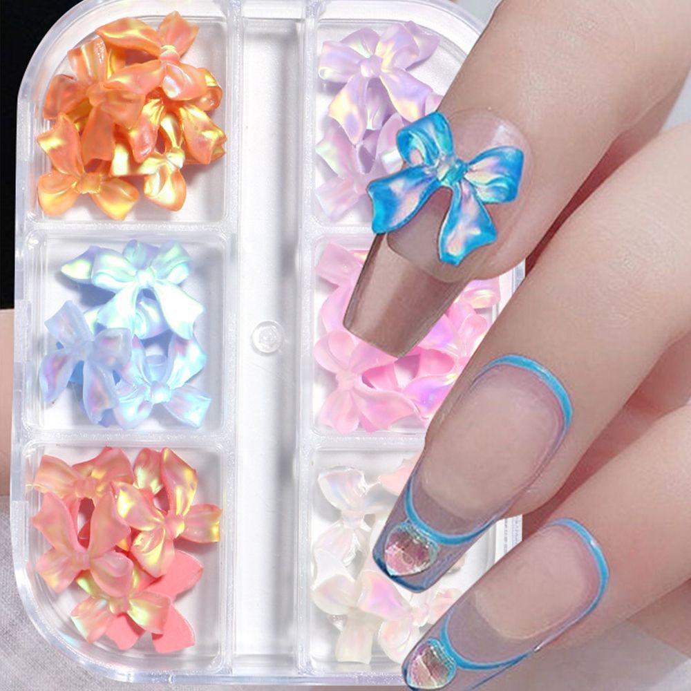 MIH Phụ Kiện Trang Trí Móng Tay Hình Bướm Bằng Acrylic DIY