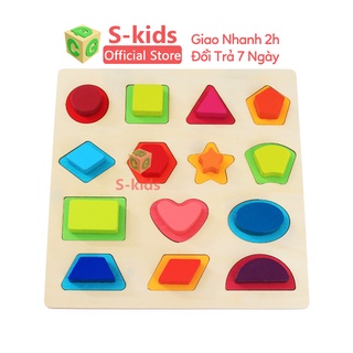 Đồ chơi gỗ S-Kids, Bảng hình học gỗ nổi