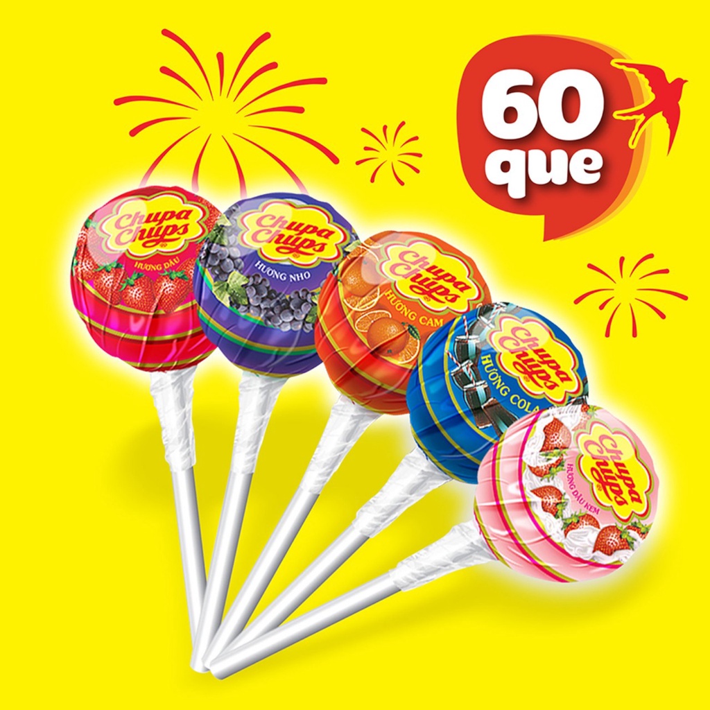 Kẹo Mút Chupa Chups Gói 60 Que