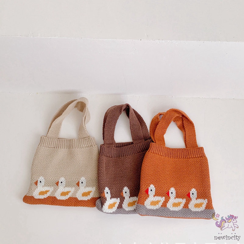 Túi Xách Tay Hoa Văn Hoạt Hình Phong Cách Hàn Quốc Dành Cho Trẻ Nhỏ