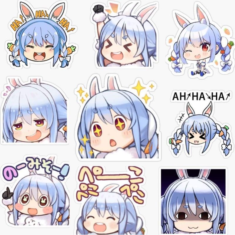 10-60 hình dán Stickers Usada Pekora - Hololive decal