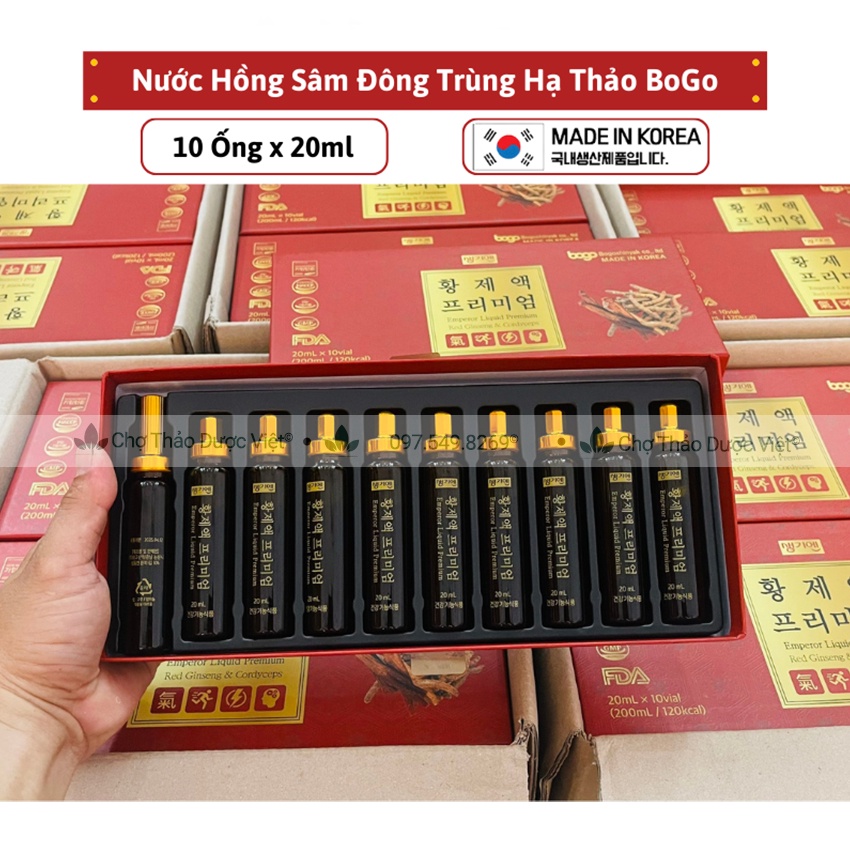 Tinh chất đông trùng hạ thảo hộp 10 ống - Chợ Thảo Dược Việt