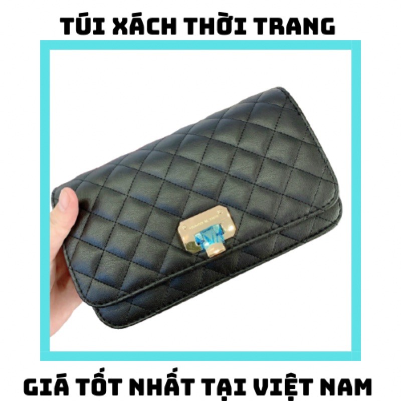 Túi Xách Nữ Đeo Chéo Chần Ô khoá Gập nobox