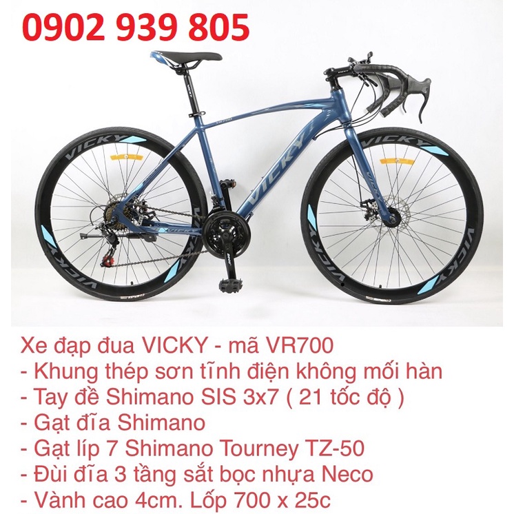 VR700 Xe đạp đua VICKY BÁNH 700C cao cấp - LHệ Gian Hàng để nhận KM Ạ