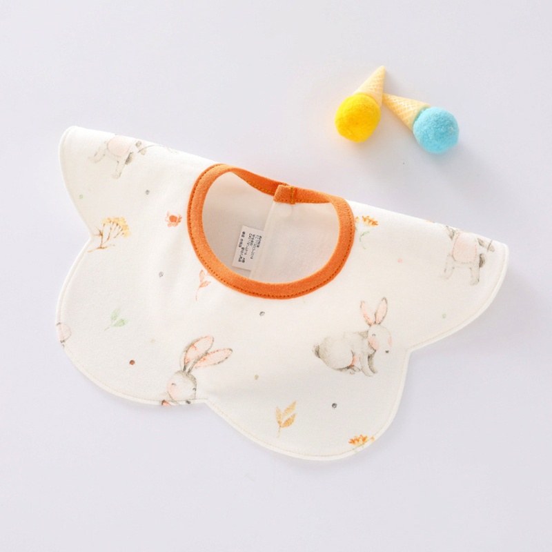 Bông Hoa Mary Xoay 360 Độ ​​° Yếm Ăn Cotton Hai Lớp Mềm Mại In Họa Tiết Hoạt Hình Xinh Xắn Dành Cho Các Bé