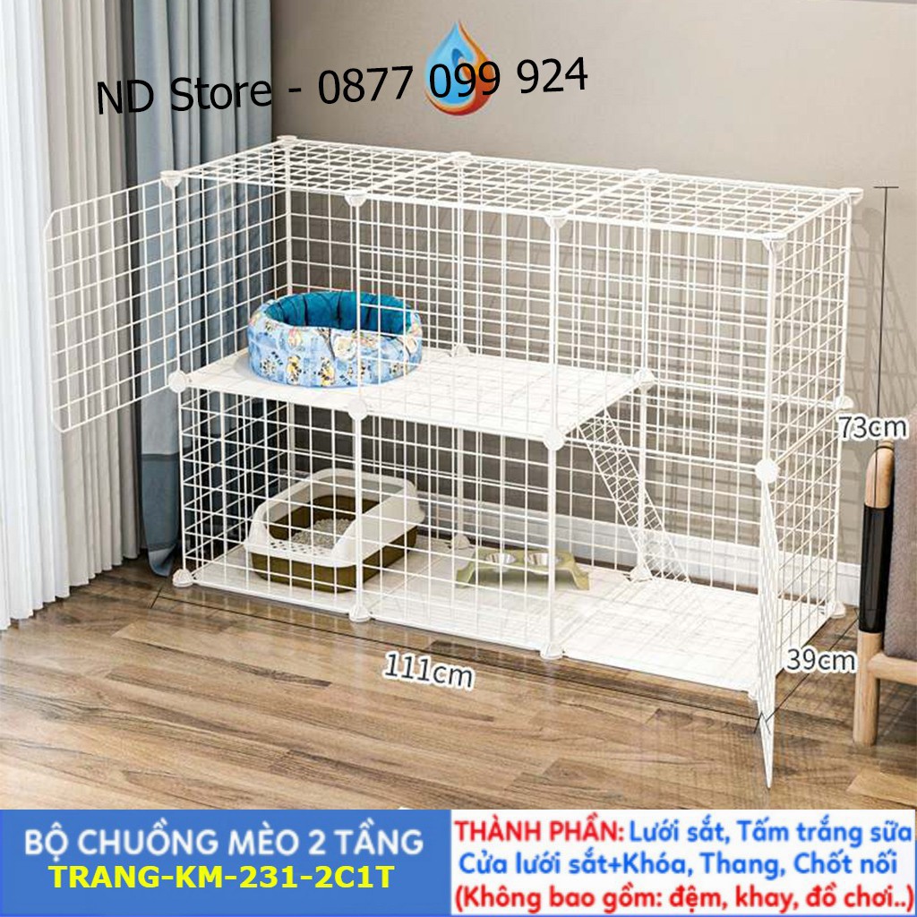 [Bán Lẻ Theo Tấm] Chuồng Quây Chó, Mèo, Hamster, Thú Cưng, Thỏ, Tấm Nhựa [Tặng 02 Chốt/Tấm]