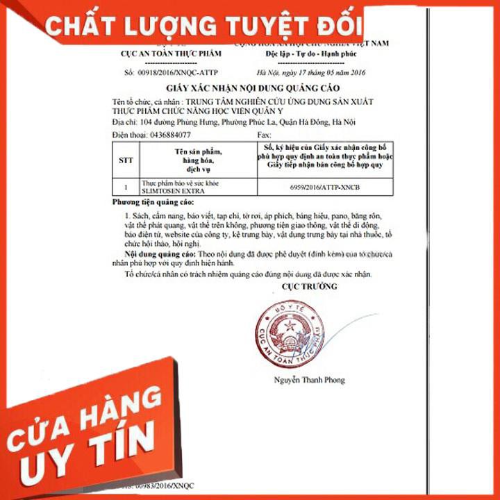 Liệu Trình Giảm Cân Học Viện Quân Y 3 trà giảm béo Slimutea và 1 Slimtosen Extra