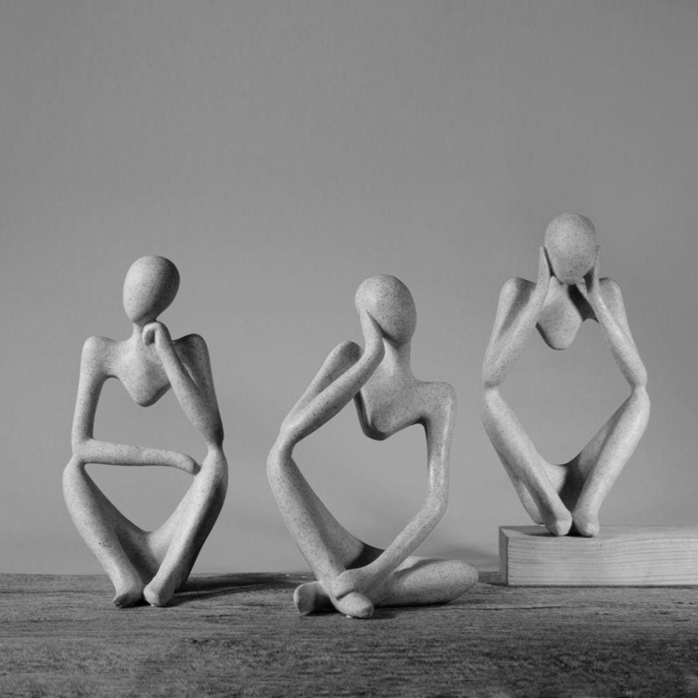 IVORY Mô Hình Tượng Nhựa Resin Thủ Công Để Bàn Trang Trí Văn Phòng