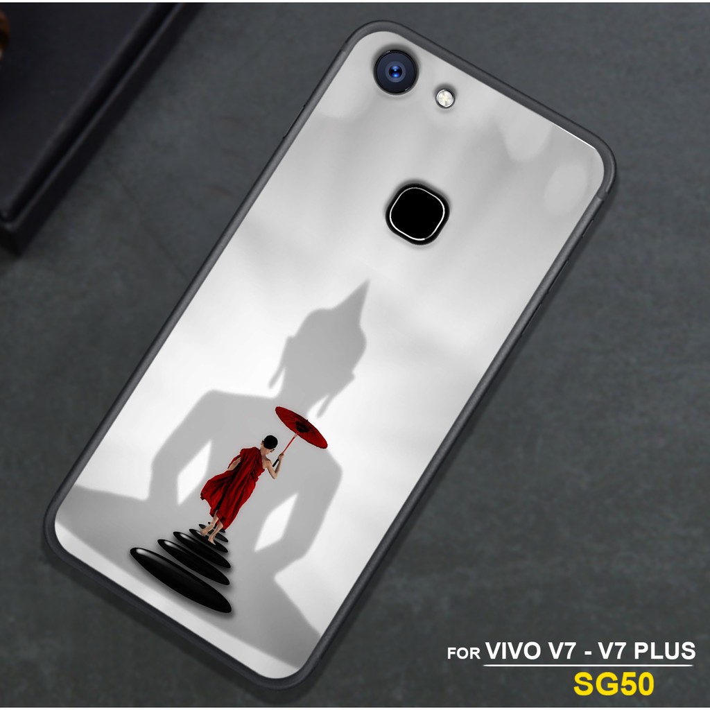 Ốp kính cường lực VIVO V7,V7PLUS Ốp điện thoại cao cấp  Son Store68