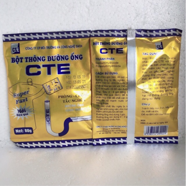 Bột thông tắc đường ống
