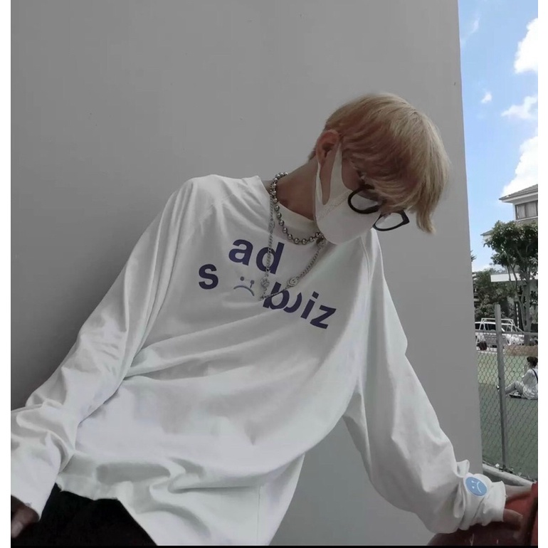Áo Sweater thun Unisex form rộng SADBOIZ mặt buồn | BigBuy360 - bigbuy360.vn