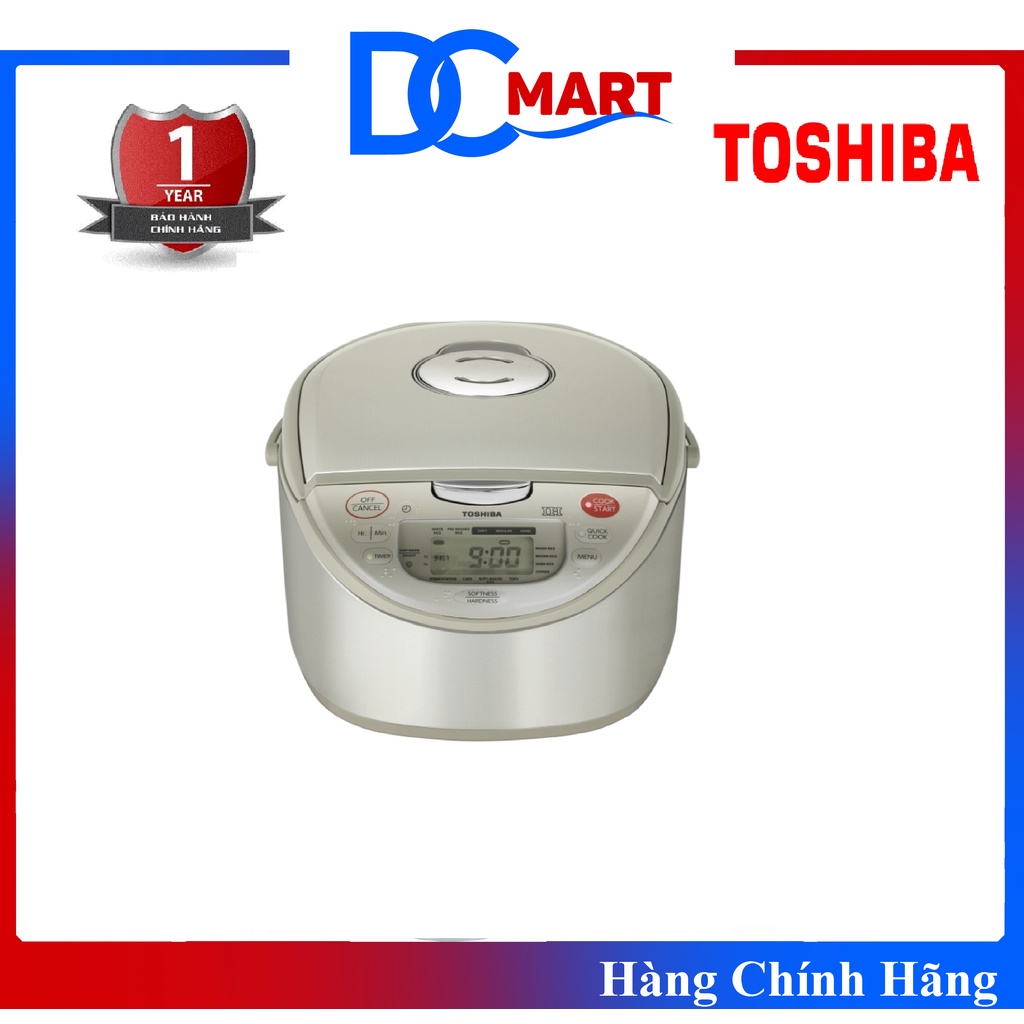 Nồi cơm điện tử Toshiba RC-10RH(CG)VN 1.0 lít - Bảo Hành Chính Hãng
