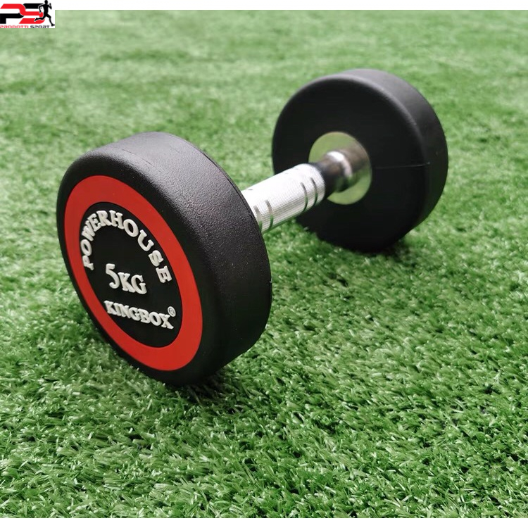 Tạ tay KINGBOX 5kg lõi gang đặc bọc cao su Nhập Khẩu