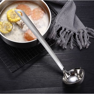 Muỗng (vá) múc canh lọc dầu mỡ HÀNG LOẠI 1 INOX 304