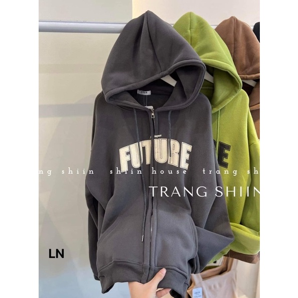 Áo khoác nỉ FUTURE mũ 2 lớp TH6